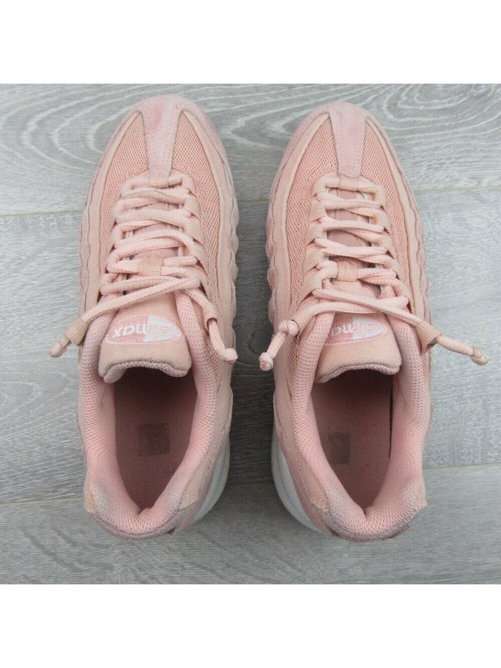 Nike Air Max 95 Sneakers Size 6Y Coral Pink Stardust *USED* - Picture 9 of 12